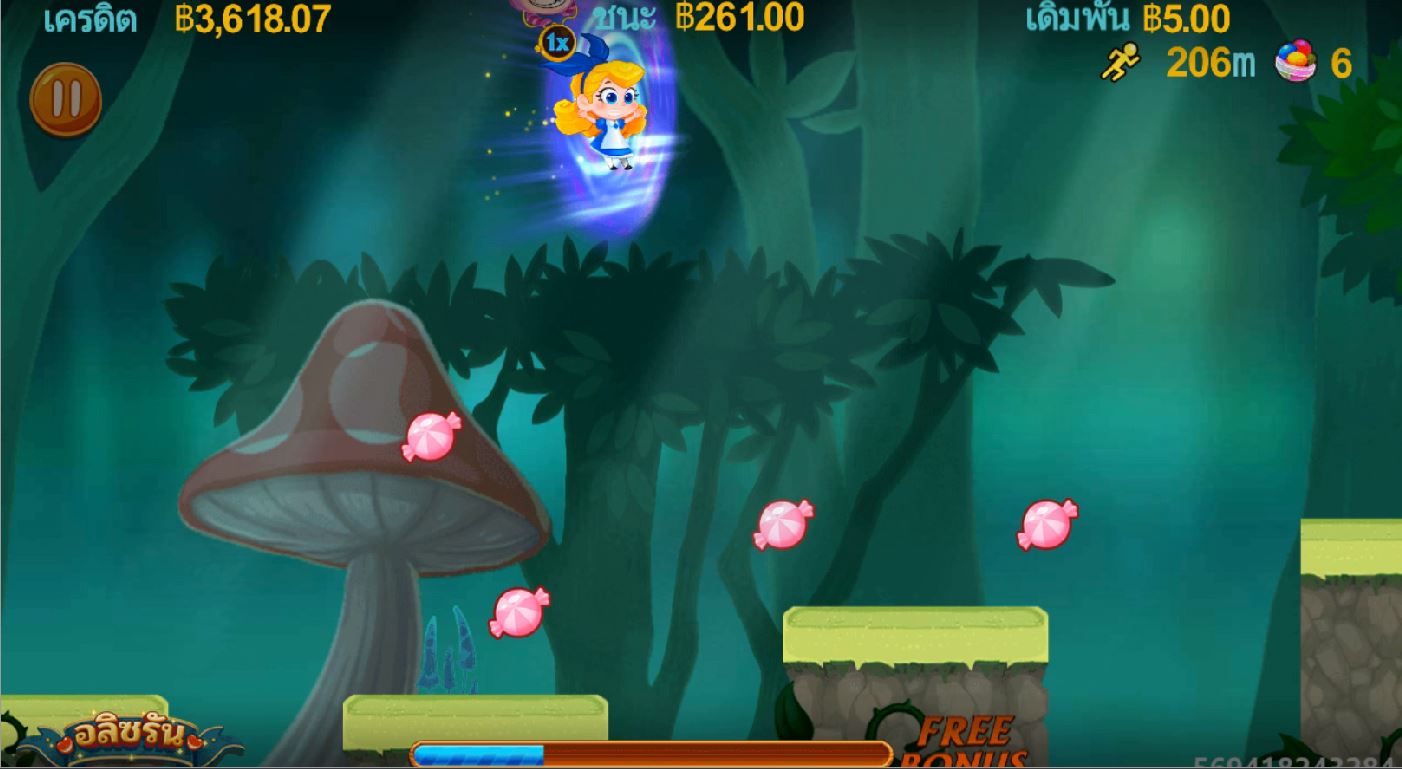 วิธีเล่นเกม Alice Run ทดลองเล่นฟรี ไม่ต้องฝาก